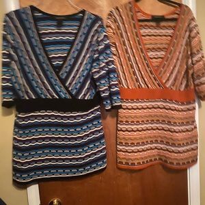 Multi colored sweaters sold separately